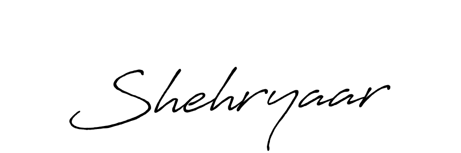 Design your own signature with our free online signature maker. With this signature software, you can create a handwritten (Antro_Vectra_Bolder) signature for name Shehryaar. Shehryaar signature style 7 images and pictures png