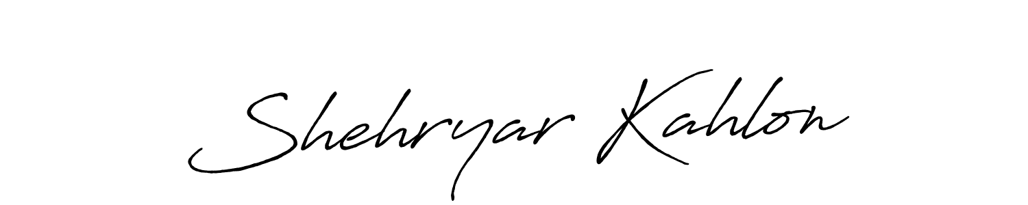 if you are searching for the best signature style for your name Shehryar Kahlon. so please give up your signature search. here we have designed multiple signature styles  using Antro_Vectra_Bolder. Shehryar Kahlon signature style 7 images and pictures png