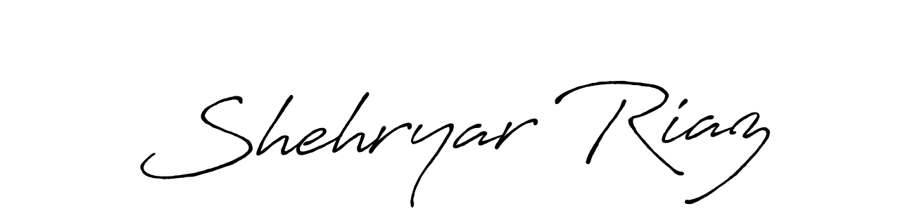 How to make Shehryar Riaz name signature. Use Antro_Vectra_Bolder style for creating short signs online. This is the latest handwritten sign. Shehryar Riaz signature style 7 images and pictures png