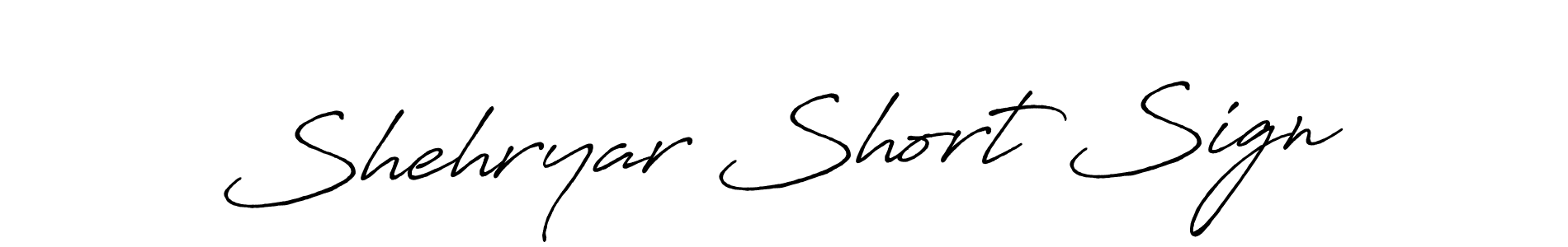 It looks lik you need a new signature style for name Shehryar Short Sign. Design unique handwritten (Antro_Vectra_Bolder) signature with our free signature maker in just a few clicks. Shehryar Short Sign signature style 7 images and pictures png
