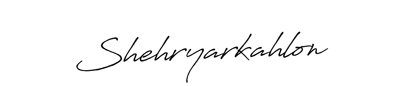 Once you've used our free online signature maker to create your best signature Antro_Vectra_Bolder style, it's time to enjoy all of the benefits that Shehryarkahlon name signing documents. Shehryarkahlon signature style 7 images and pictures png