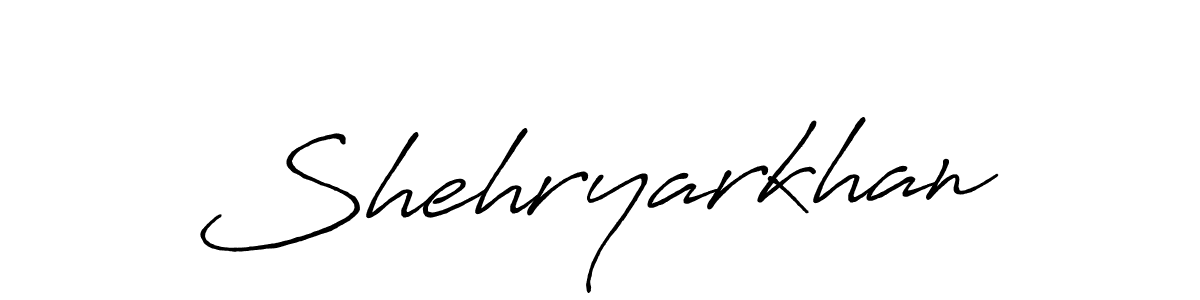 Also we have Shehryarkhan name is the best signature style. Create professional handwritten signature collection using Antro_Vectra_Bolder autograph style. Shehryarkhan signature style 7 images and pictures png