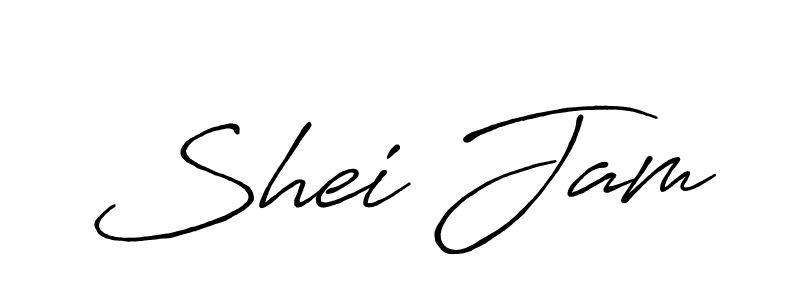 This is the best signature style for the Shei Jam name. Also you like these signature font (Antro_Vectra_Bolder). Mix name signature. Shei Jam signature style 7 images and pictures png