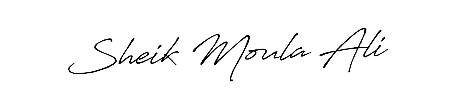 Sheik Moula Ali stylish signature style. Best Handwritten Sign (Antro_Vectra_Bolder) for my name. Handwritten Signature Collection Ideas for my name Sheik Moula Ali. Sheik Moula Ali signature style 7 images and pictures png