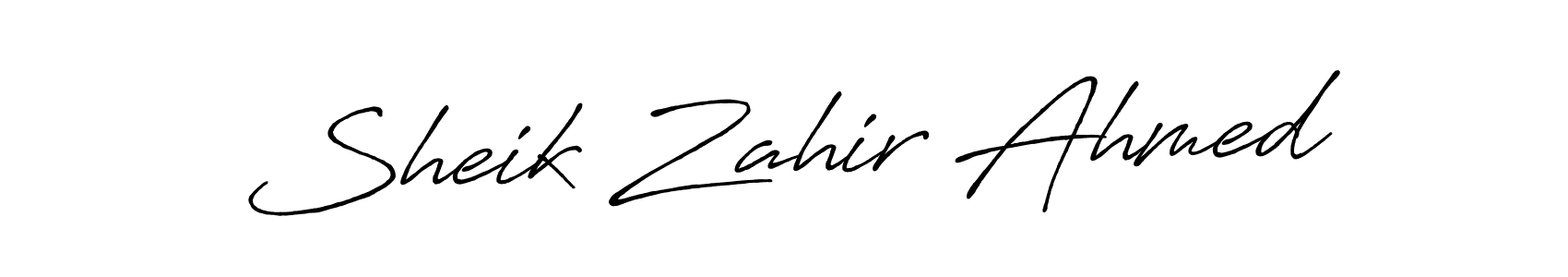 Design your own signature with our free online signature maker. With this signature software, you can create a handwritten (Antro_Vectra_Bolder) signature for name Sheik Zahir Ahmed. Sheik Zahir Ahmed signature style 7 images and pictures png