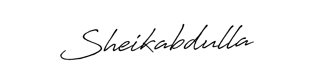 Make a beautiful signature design for name Sheikabdulla. With this signature (Antro_Vectra_Bolder) style, you can create a handwritten signature for free. Sheikabdulla signature style 7 images and pictures png