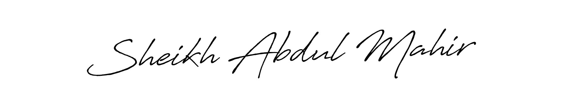 Design your own signature with our free online signature maker. With this signature software, you can create a handwritten (Antro_Vectra_Bolder) signature for name Sheikh Abdul Mahir. Sheikh Abdul Mahir signature style 7 images and pictures png