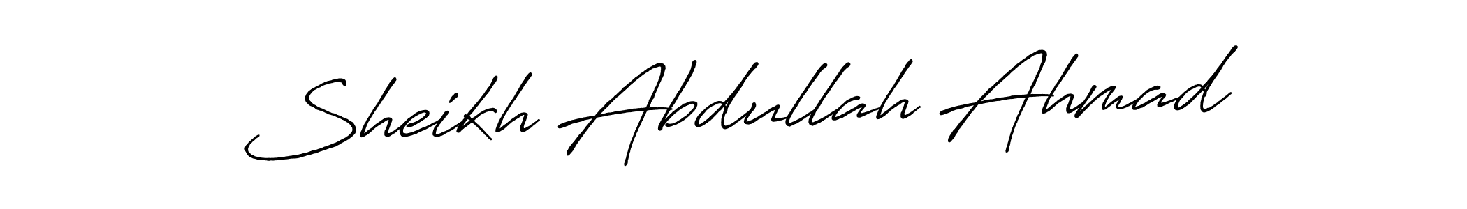 Antro_Vectra_Bolder is a professional signature style that is perfect for those who want to add a touch of class to their signature. It is also a great choice for those who want to make their signature more unique. Get Sheikh Abdullah Ahmad name to fancy signature for free. Sheikh Abdullah Ahmad signature style 7 images and pictures png