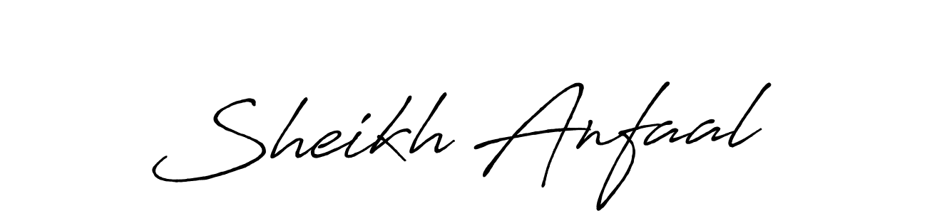 How to make Sheikh Anfaal signature? Antro_Vectra_Bolder is a professional autograph style. Create handwritten signature for Sheikh Anfaal name. Sheikh Anfaal signature style 7 images and pictures png