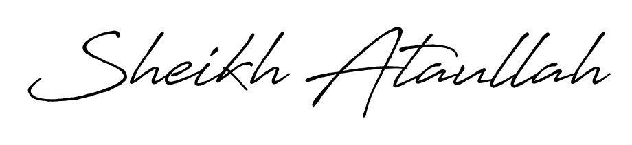Practice writing Sheikh Ataullah with the flow of Antro_Vectra_Bolder lettering. A fantastic source of inspiration for developing your personal signature style. Sheikh Ataullah signature style 7 images and pictures png