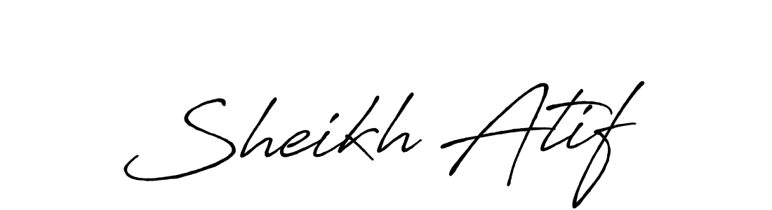 How to make Sheikh Atif signature? Antro_Vectra_Bolder is a professional autograph style. Create handwritten signature for Sheikh Atif name. Sheikh Atif signature style 7 images and pictures png