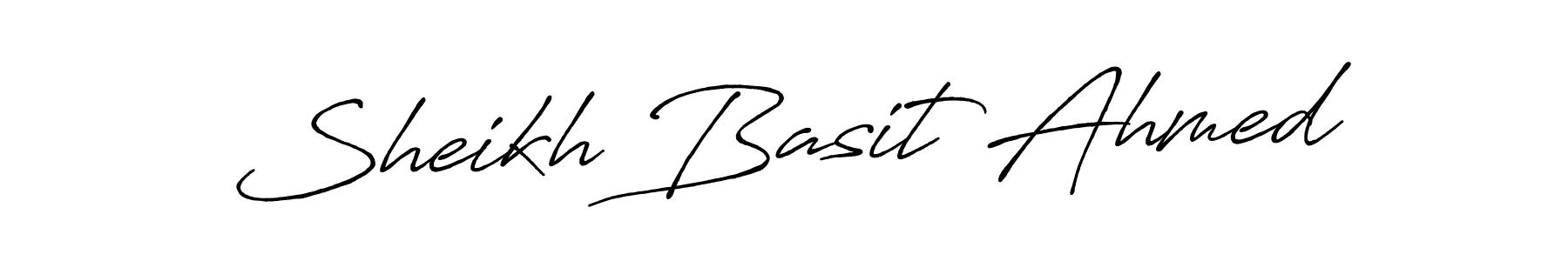 You should practise on your own different ways (Antro_Vectra_Bolder) to write your name (Sheikh Basit Ahmed) in signature. don't let someone else do it for you. Sheikh Basit Ahmed signature style 7 images and pictures png