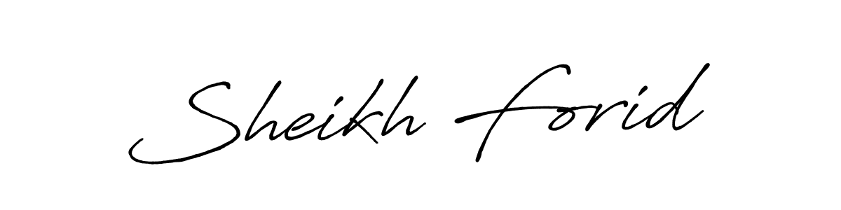 How to make Sheikh Forid signature? Antro_Vectra_Bolder is a professional autograph style. Create handwritten signature for Sheikh Forid name. Sheikh Forid signature style 7 images and pictures png