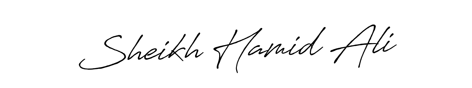 Once you've used our free online signature maker to create your best signature Antro_Vectra_Bolder style, it's time to enjoy all of the benefits that Sheikh Hamid Ali name signing documents. Sheikh Hamid Ali signature style 7 images and pictures png