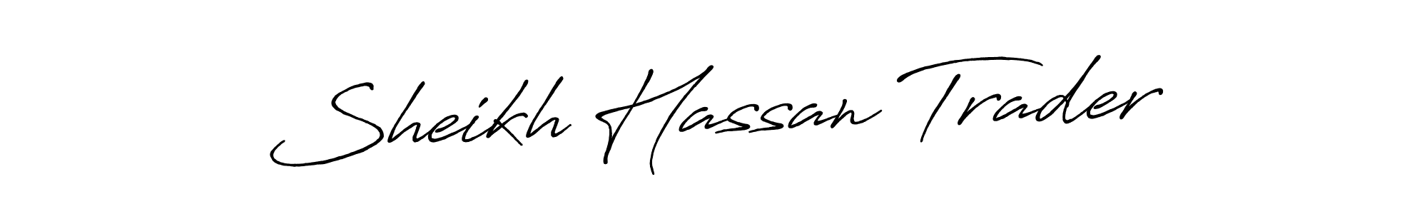 This is the best signature style for the Sheikh Hassan Trader name. Also you like these signature font (Antro_Vectra_Bolder). Mix name signature. Sheikh Hassan Trader signature style 7 images and pictures png