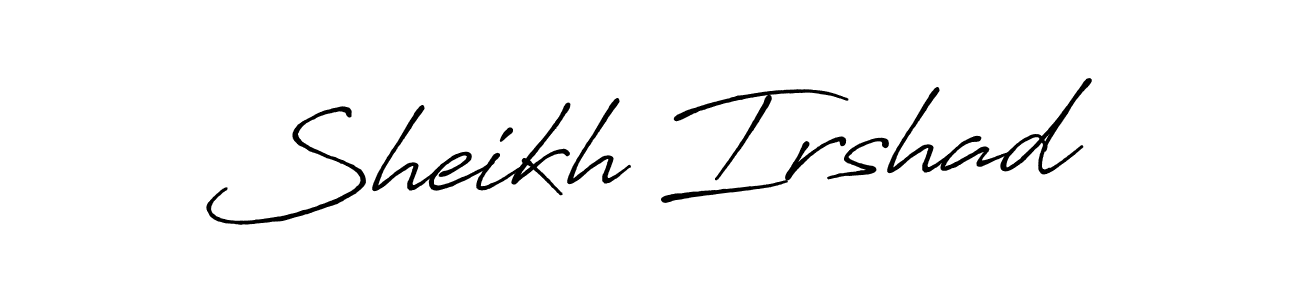 Sheikh Irshad stylish signature style. Best Handwritten Sign (Antro_Vectra_Bolder) for my name. Handwritten Signature Collection Ideas for my name Sheikh Irshad. Sheikh Irshad signature style 7 images and pictures png