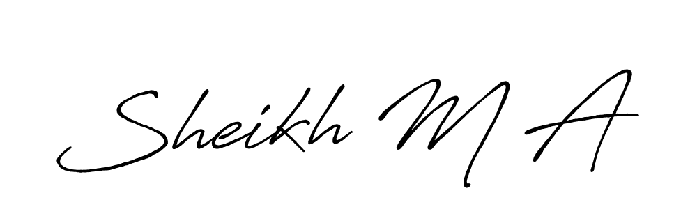 Similarly Antro_Vectra_Bolder is the best handwritten signature design. Signature creator online .You can use it as an online autograph creator for name Sheikh M A. Sheikh M A signature style 7 images and pictures png