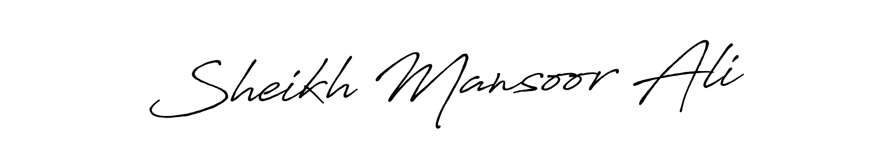 Make a short Sheikh Mansoor Ali signature style. Manage your documents anywhere anytime using Antro_Vectra_Bolder. Create and add eSignatures, submit forms, share and send files easily. Sheikh Mansoor Ali signature style 7 images and pictures png