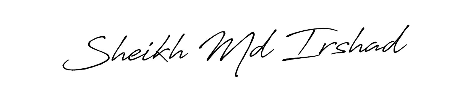 Design your own signature with our free online signature maker. With this signature software, you can create a handwritten (Antro_Vectra_Bolder) signature for name Sheikh Md Irshad. Sheikh Md Irshad signature style 7 images and pictures png