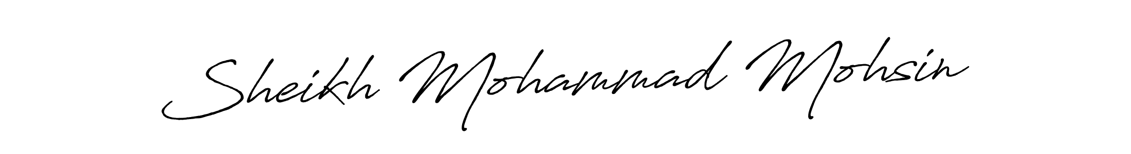 Also we have Sheikh Mohammad Mohsin name is the best signature style. Create professional handwritten signature collection using Antro_Vectra_Bolder autograph style. Sheikh Mohammad Mohsin signature style 7 images and pictures png