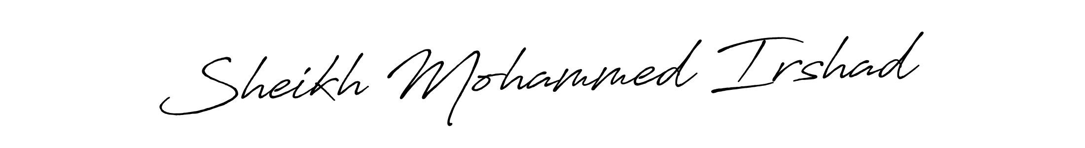 Sheikh Mohammed Irshad stylish signature style. Best Handwritten Sign (Antro_Vectra_Bolder) for my name. Handwritten Signature Collection Ideas for my name Sheikh Mohammed Irshad. Sheikh Mohammed Irshad signature style 7 images and pictures png