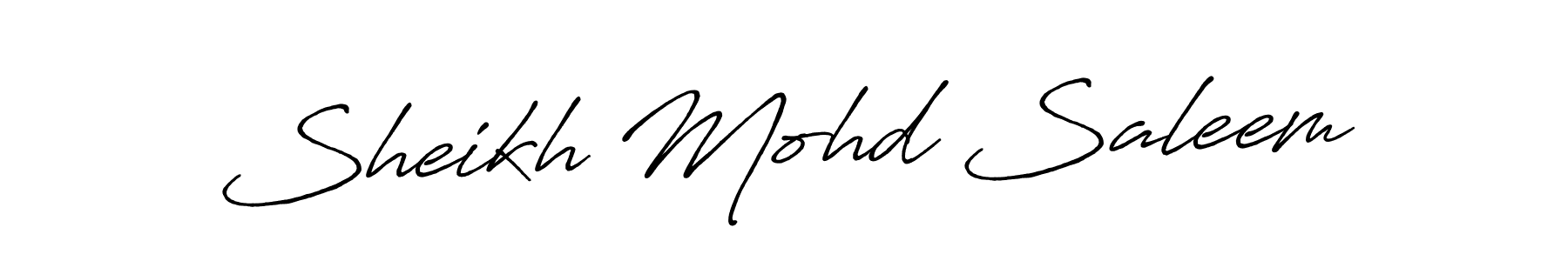 Antro_Vectra_Bolder is a professional signature style that is perfect for those who want to add a touch of class to their signature. It is also a great choice for those who want to make their signature more unique. Get Sheikh Mohd Saleem name to fancy signature for free. Sheikh Mohd Saleem signature style 7 images and pictures png