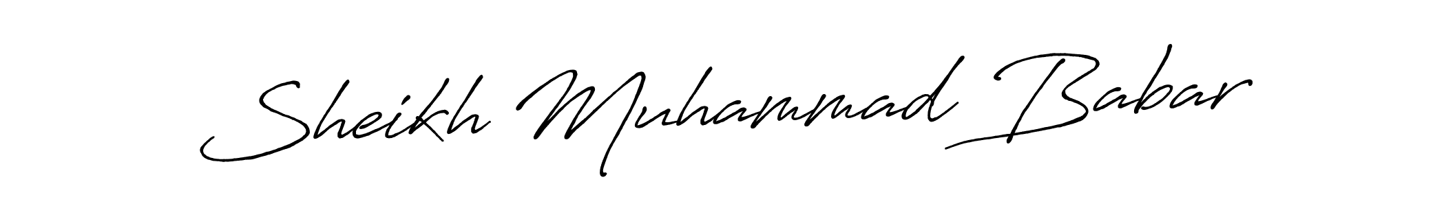 Similarly Antro_Vectra_Bolder is the best handwritten signature design. Signature creator online .You can use it as an online autograph creator for name Sheikh Muhammad Babar. Sheikh Muhammad Babar signature style 7 images and pictures png
