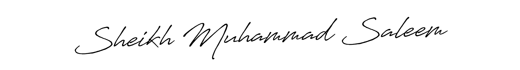 How to make Sheikh Muhammad Saleem name signature. Use Antro_Vectra_Bolder style for creating short signs online. This is the latest handwritten sign. Sheikh Muhammad Saleem signature style 7 images and pictures png