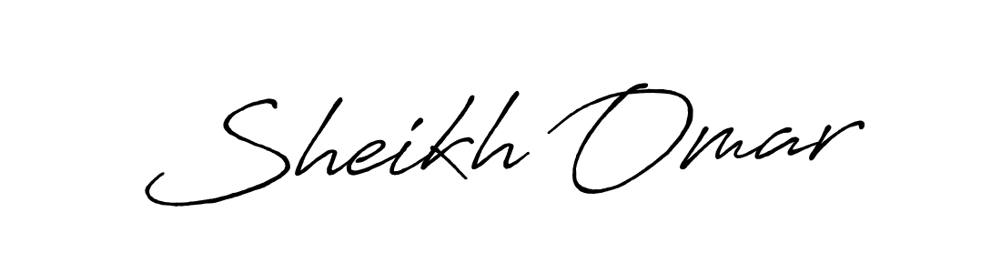 Create a beautiful signature design for name Sheikh Omar. With this signature (Antro_Vectra_Bolder) fonts, you can make a handwritten signature for free. Sheikh Omar signature style 7 images and pictures png