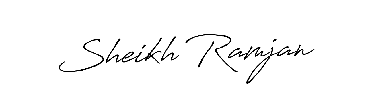 How to make Sheikh Ramjan signature? Antro_Vectra_Bolder is a professional autograph style. Create handwritten signature for Sheikh Ramjan name. Sheikh Ramjan signature style 7 images and pictures png