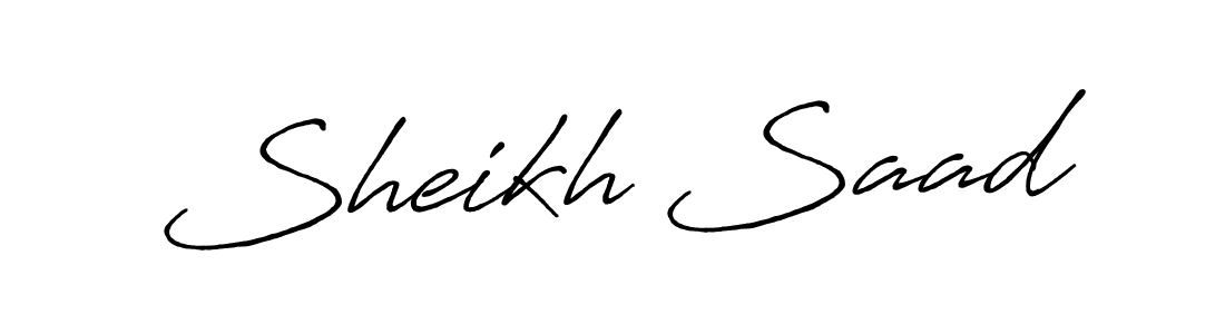 Sheikh Saad stylish signature style. Best Handwritten Sign (Antro_Vectra_Bolder) for my name. Handwritten Signature Collection Ideas for my name Sheikh Saad. Sheikh Saad signature style 7 images and pictures png