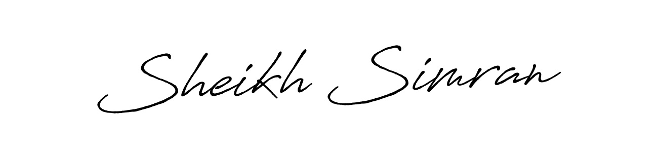 You should practise on your own different ways (Antro_Vectra_Bolder) to write your name (Sheikh Simran) in signature. don't let someone else do it for you. Sheikh Simran signature style 7 images and pictures png