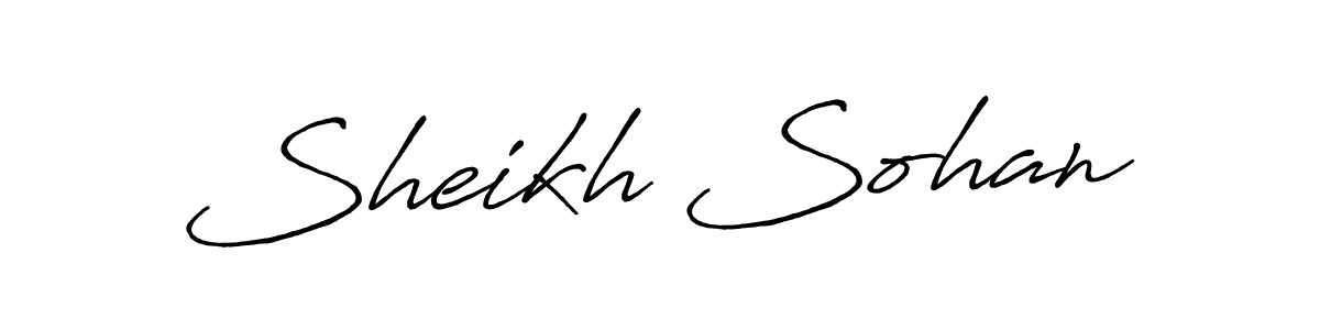 Similarly Antro_Vectra_Bolder is the best handwritten signature design. Signature creator online .You can use it as an online autograph creator for name Sheikh Sohan. Sheikh Sohan signature style 7 images and pictures png