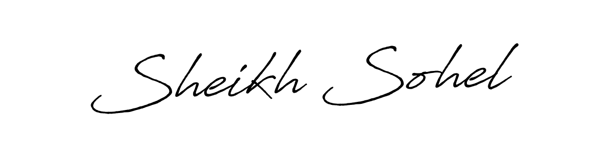 The best way (Antro_Vectra_Bolder) to make a short signature is to pick only two or three words in your name. The name Sheikh Sohel include a total of six letters. For converting this name. Sheikh Sohel signature style 7 images and pictures png