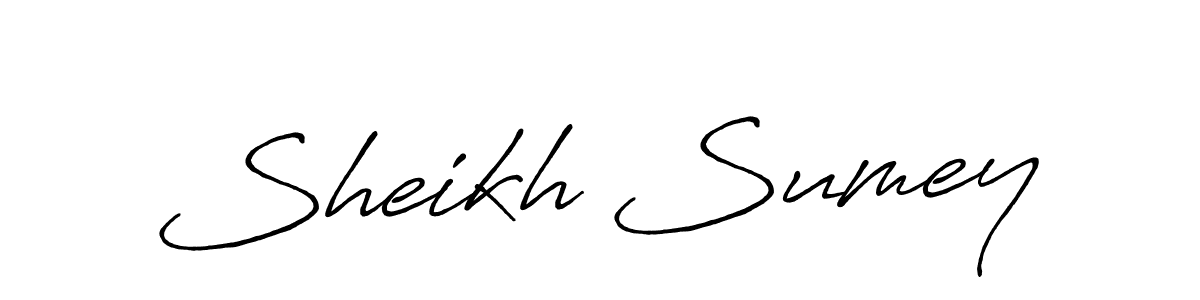 Sheikh Sumey stylish signature style. Best Handwritten Sign (Antro_Vectra_Bolder) for my name. Handwritten Signature Collection Ideas for my name Sheikh Sumey. Sheikh Sumey signature style 7 images and pictures png