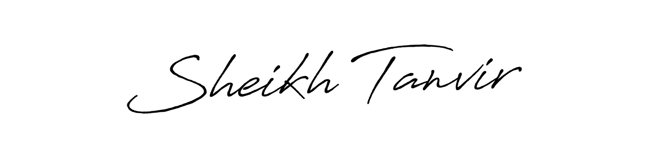 Once you've used our free online signature maker to create your best signature Antro_Vectra_Bolder style, it's time to enjoy all of the benefits that Sheikh Tanvir name signing documents. Sheikh Tanvir signature style 7 images and pictures png