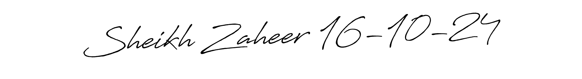 Make a beautiful signature design for name Sheikh Zaheer 16-10-24. Use this online signature maker to create a handwritten signature for free. Sheikh Zaheer 16-10-24 signature style 7 images and pictures png