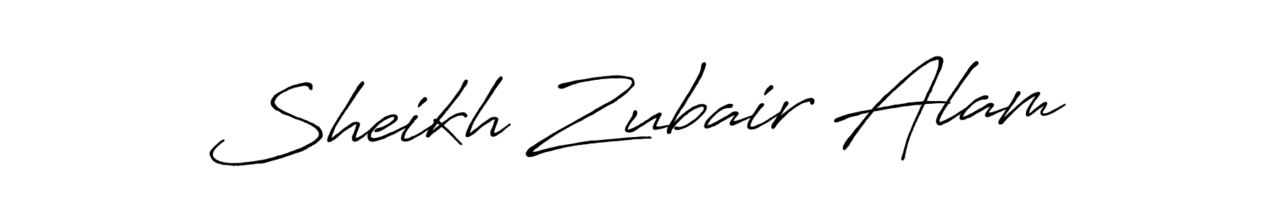 Make a beautiful signature design for name Sheikh Zubair Alam. With this signature (Antro_Vectra_Bolder) style, you can create a handwritten signature for free. Sheikh Zubair Alam signature style 7 images and pictures png