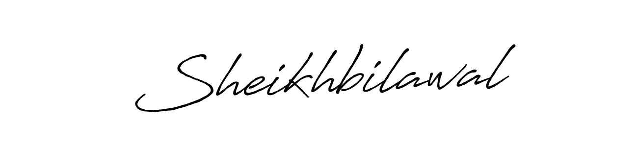 How to make Sheikhbilawal name signature. Use Antro_Vectra_Bolder style for creating short signs online. This is the latest handwritten sign. Sheikhbilawal signature style 7 images and pictures png