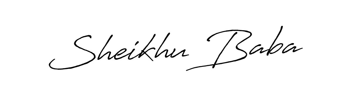 Once you've used our free online signature maker to create your best signature Antro_Vectra_Bolder style, it's time to enjoy all of the benefits that Sheikhu Baba name signing documents. Sheikhu Baba signature style 7 images and pictures png