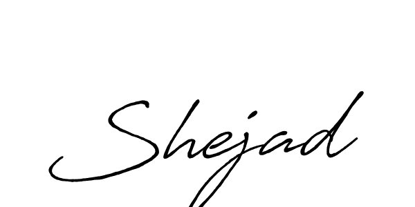 Use a signature maker to create a handwritten signature online. With this signature software, you can design (Antro_Vectra_Bolder) your own signature for name Shejad. Shejad signature style 7 images and pictures png