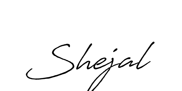 Create a beautiful signature design for name Shejal. With this signature (Antro_Vectra_Bolder) fonts, you can make a handwritten signature for free. Shejal signature style 7 images and pictures png