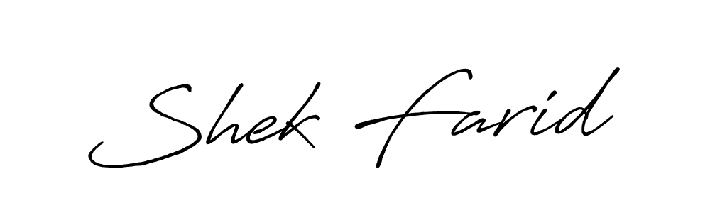 Also we have Shek Farid name is the best signature style. Create professional handwritten signature collection using Antro_Vectra_Bolder autograph style. Shek Farid signature style 7 images and pictures png