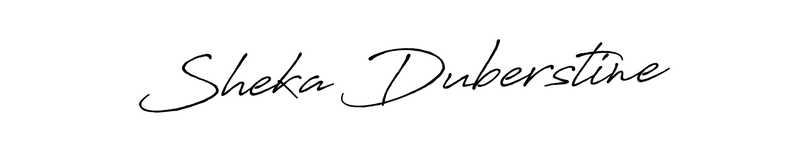 Antro_Vectra_Bolder is a professional signature style that is perfect for those who want to add a touch of class to their signature. It is also a great choice for those who want to make their signature more unique. Get Sheka Duberstine name to fancy signature for free. Sheka Duberstine signature style 7 images and pictures png