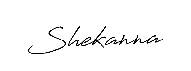 How to make Shekanna name signature. Use Antro_Vectra_Bolder style for creating short signs online. This is the latest handwritten sign. Shekanna signature style 7 images and pictures png