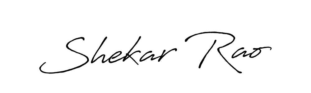 How to make Shekar Rao name signature. Use Antro_Vectra_Bolder style for creating short signs online. This is the latest handwritten sign. Shekar Rao signature style 7 images and pictures png