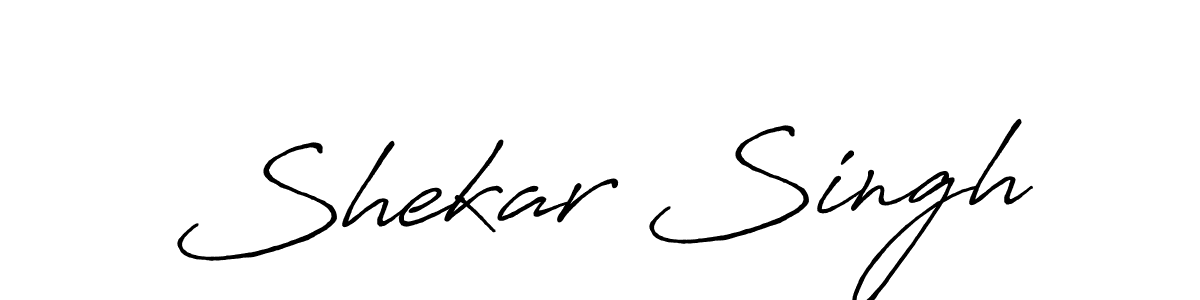 Create a beautiful signature design for name Shekar Singh. With this signature (Antro_Vectra_Bolder) fonts, you can make a handwritten signature for free. Shekar Singh signature style 7 images and pictures png