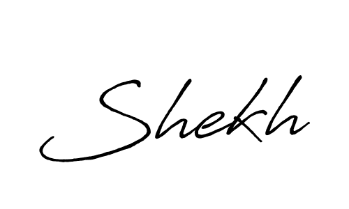 How to make Shekh name signature. Use Antro_Vectra_Bolder style for creating short signs online. This is the latest handwritten sign. Shekh signature style 7 images and pictures png