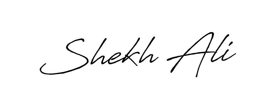 if you are searching for the best signature style for your name Shekh Ali. so please give up your signature search. here we have designed multiple signature styles  using Antro_Vectra_Bolder. Shekh Ali signature style 7 images and pictures png