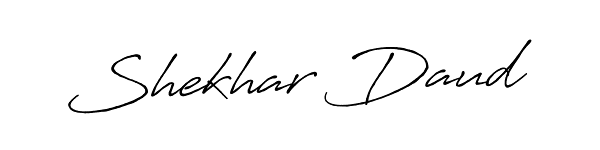 Shekhar Daud stylish signature style. Best Handwritten Sign (Antro_Vectra_Bolder) for my name. Handwritten Signature Collection Ideas for my name Shekhar Daud. Shekhar Daud signature style 7 images and pictures png